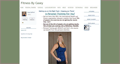 Desktop Screenshot of fitnessbycasey.com