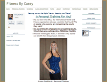 Tablet Screenshot of fitnessbycasey.com